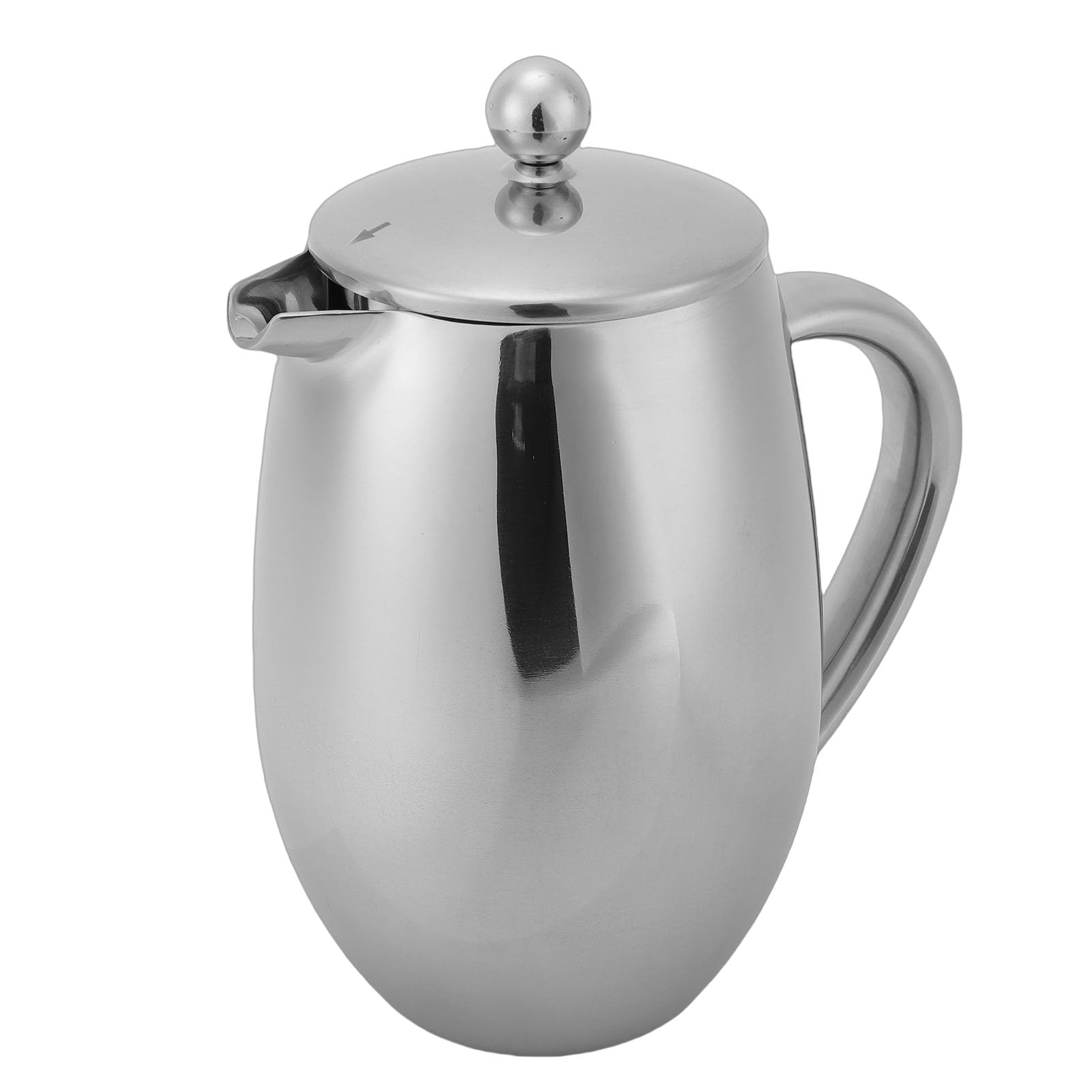 French-Press-Kaffeemaschine, Edelstahl, 600 Ml, Doppelwandige, Isolierte -Kaffeepresse, Feinmaschige Filter-Teekanne mit Warmhaltefunktion, Ideal für Zuhause, Outdoor und Camping