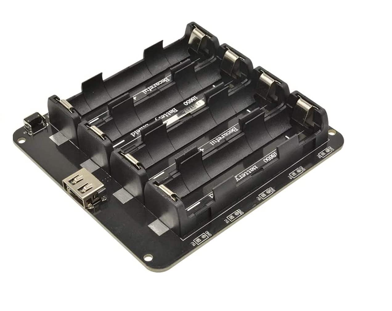 4 Holders 18650 Lithium Battery V9 Shield Micro USB Type-C 5V/3A 3.3V/1A Power Bank Battery Charging Module for ESP32 (1 switch)-image-20