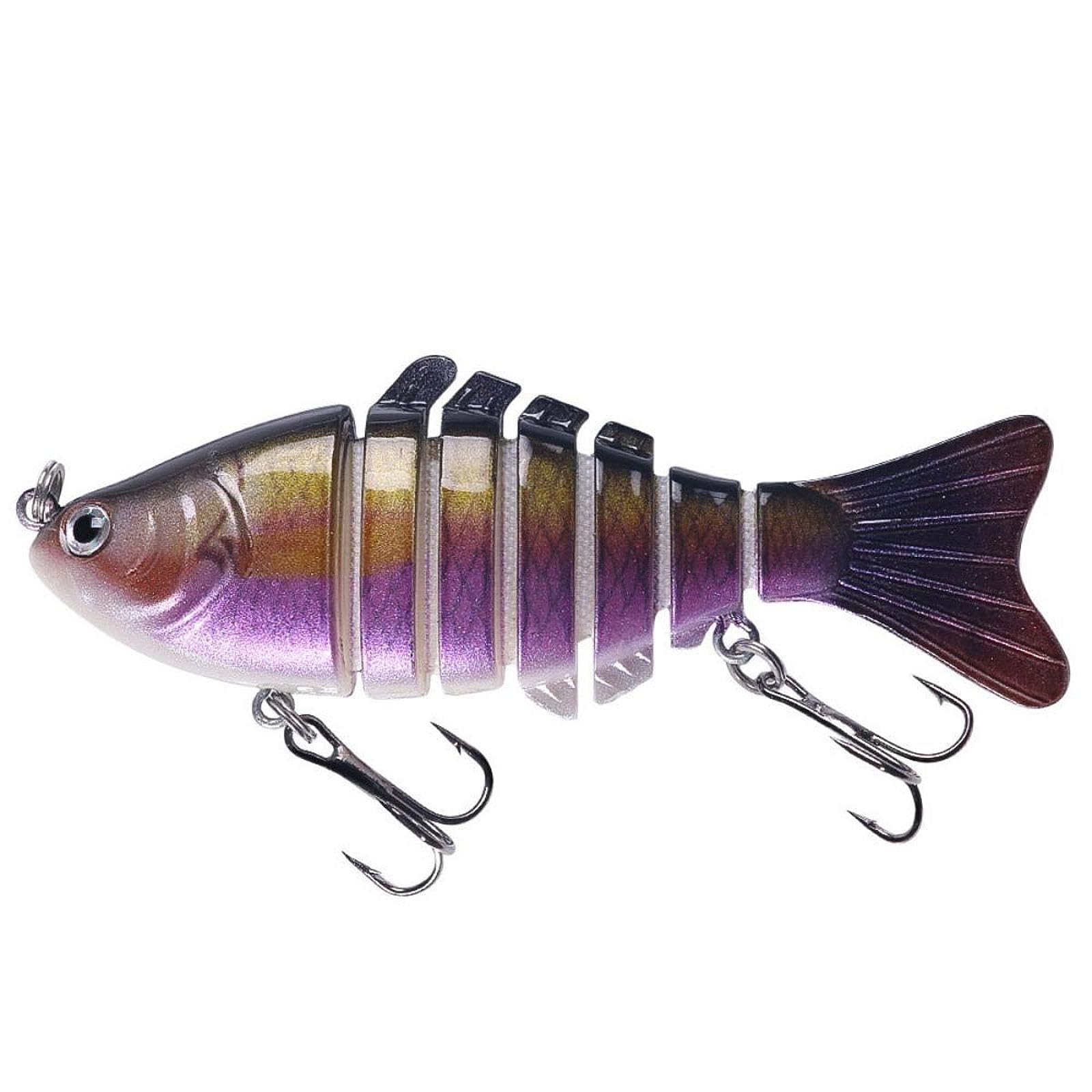 EXAURAFELIS 5-Piece Multi-Jointed Swimbait Lures – Lifelike Bass Trout Fishing Lures, Slow Sinking, Fresh/Saltwater - View #4