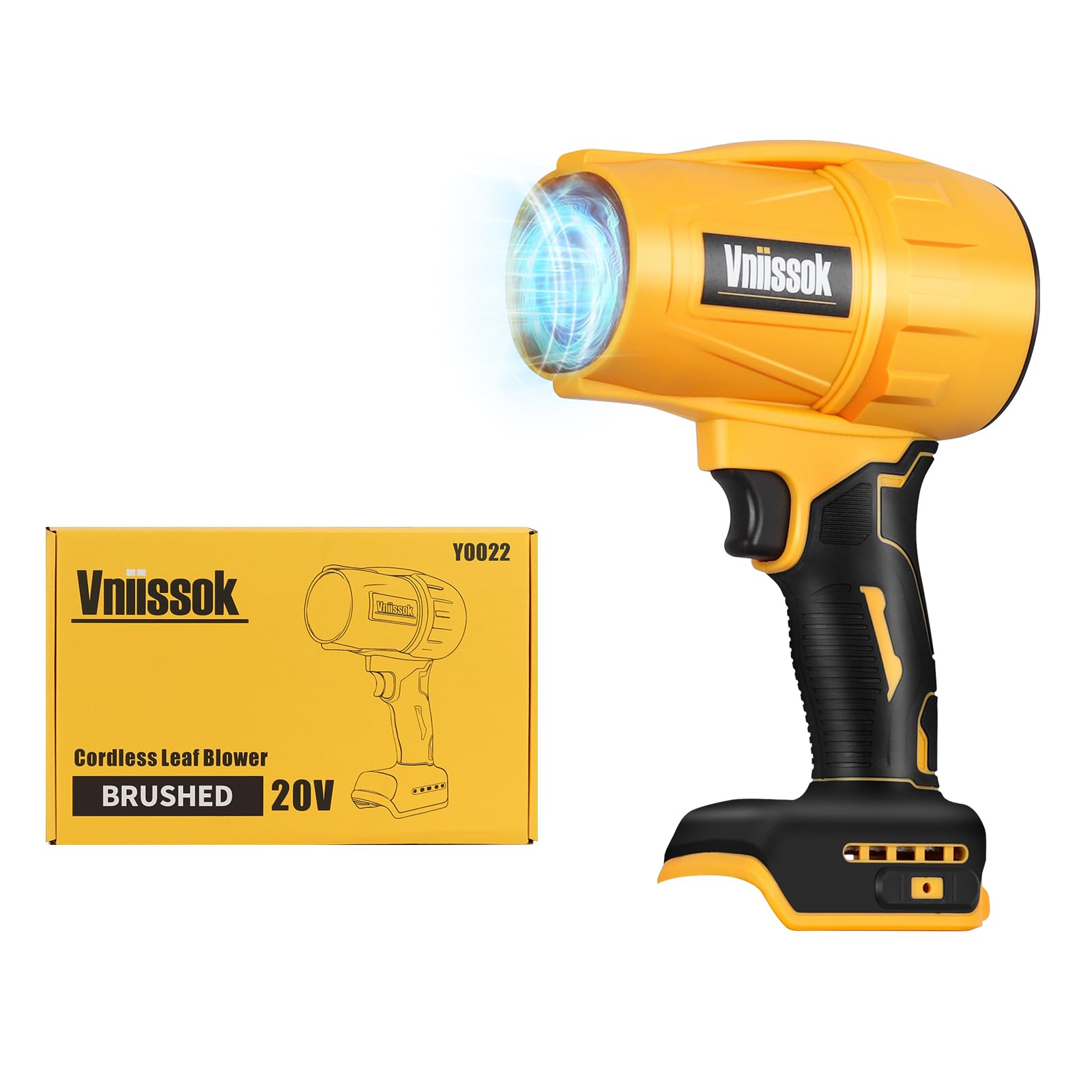 Electric Cordless Leaf Blower Dust Blower for DEWALT 20V Battery, High-Speed Motor Handheld Jet Fan Air Blower for Patio Cleaning, Lawn Care, Blowing Leaves and Dust Battery not Included