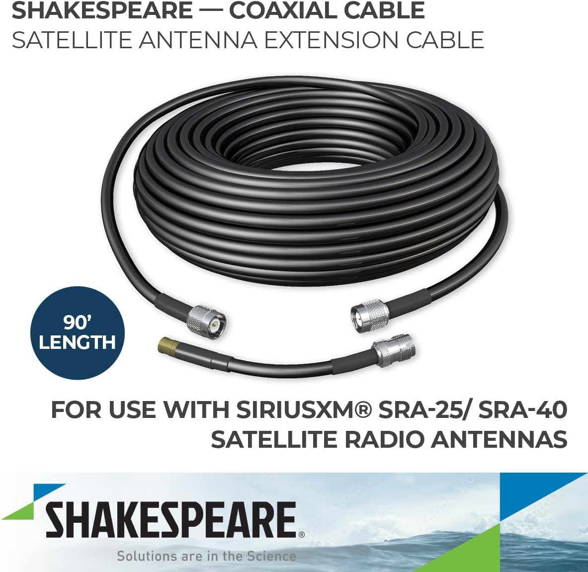 Shakespeare Replacement Cable for SRA-25/40, 90'