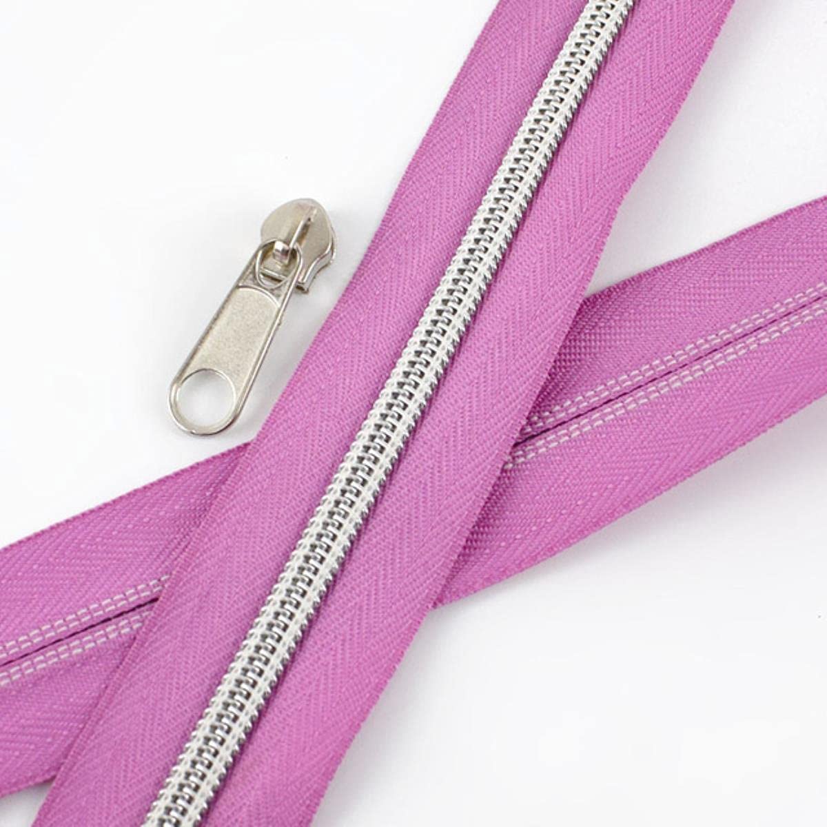 XXHNBF Zipper for Bags, Ziper Puller,Zip Fixer, Sliders Zipper,Sewing Zips,Ended Fasteners,5/10Meters 5# Open-end Coil Nylon Zippers for Luggage Clothing Bags Tent(K)
