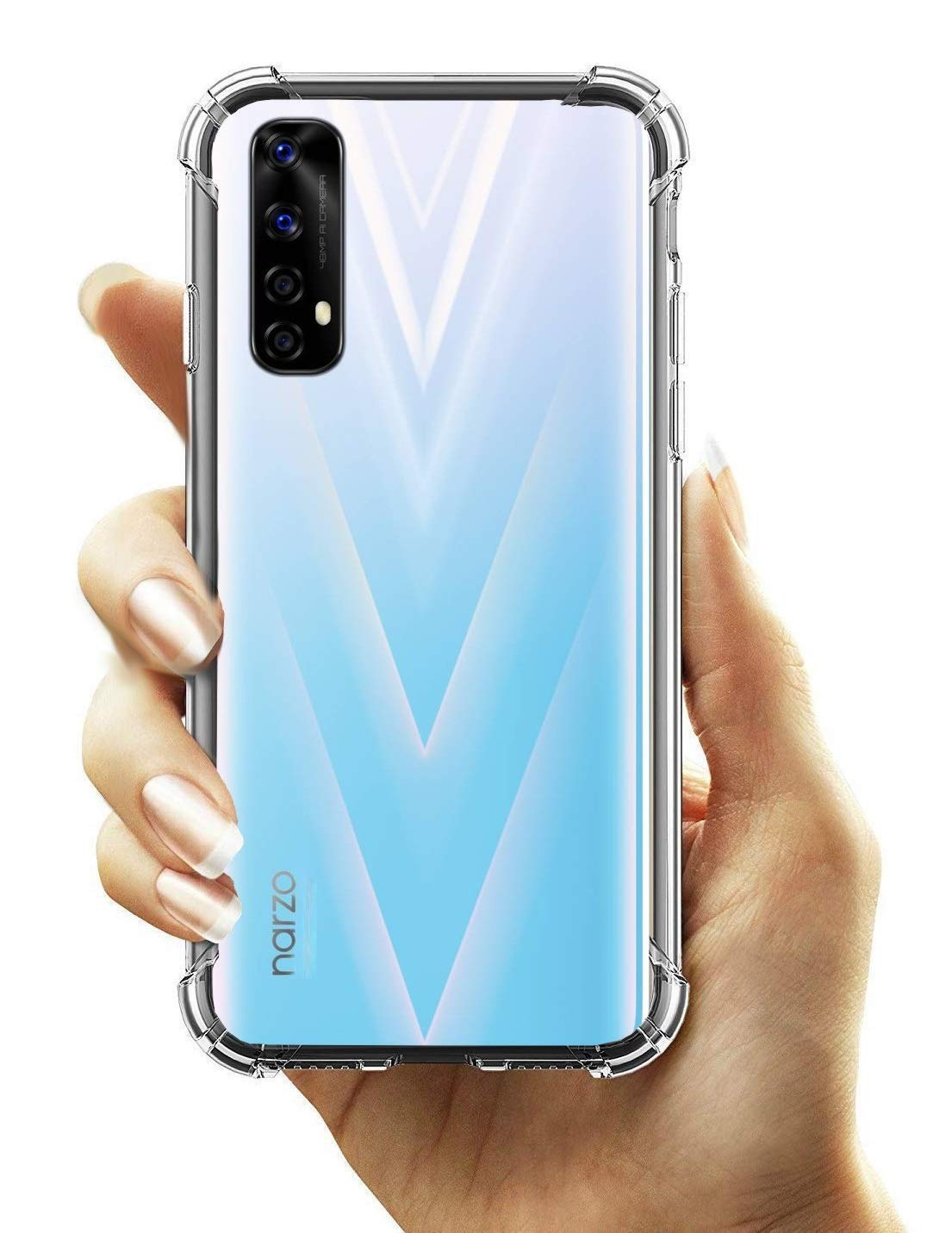 STWG Ultimate Hybrid Protection Silicone Back Cover Case for Realme 7 | Crystal Clear TPU Bumper Back Cover for Realme Narzo 20 Pro (Transparent) (B08S76VXSP) Amazon Price History, Amazon Price Tracker