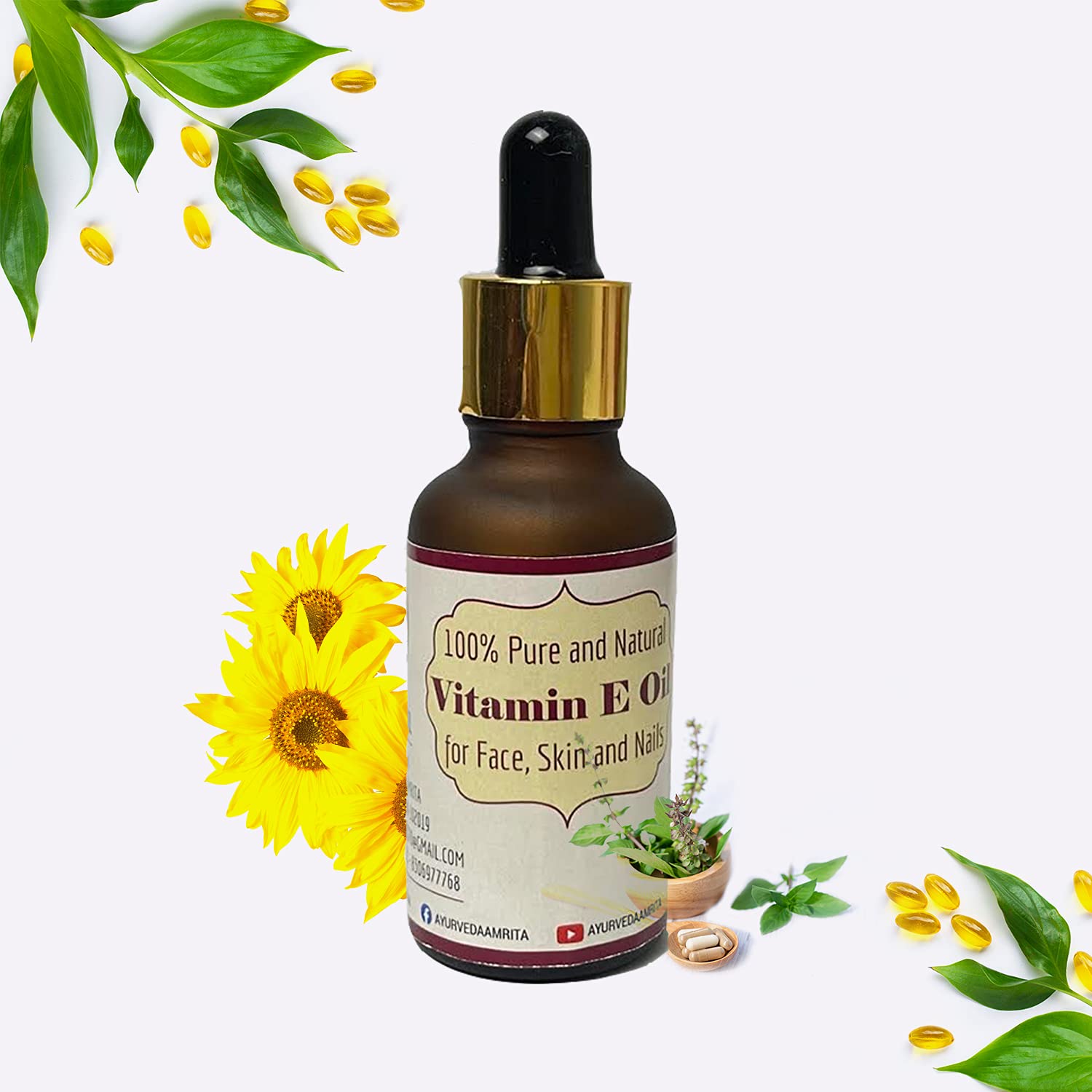 Ayurveda Amrita Pure & Natural Vitamin E Oil 30 Ml