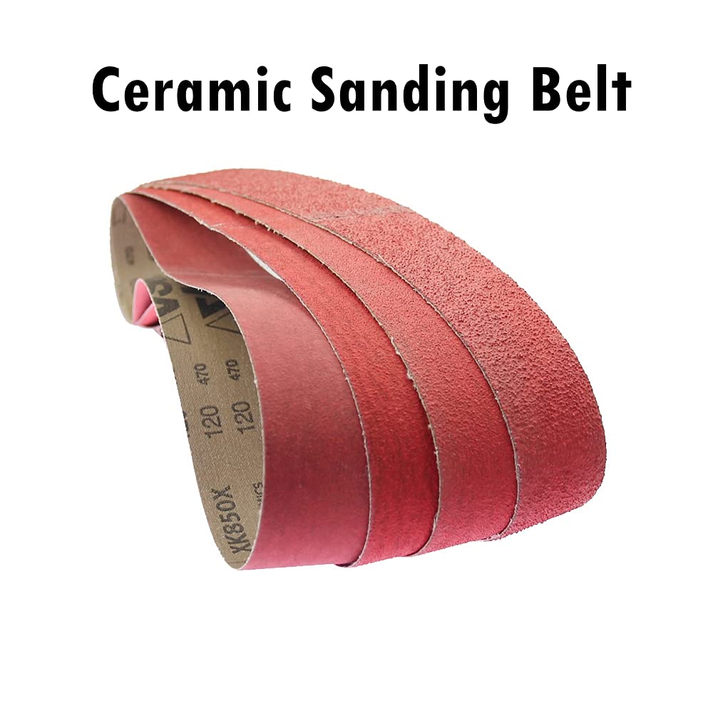 533/686/915/1220/1600/1829/2000 * 50 mm Schleifband for Schleifen und Polieren von Edelstahl und Hartmetall, 1 Stück (Farbe: Rot P240, Größe: 1220 x 50 mm)(Dry P1200,2000x50mm)