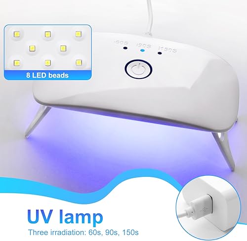 Miniatura 3 de Kit de fabricación de joyas de resina UV, 14.11 oz de resinas transparentes con luz y moldes, kit de resina para hacer joyas, kit de inicio de