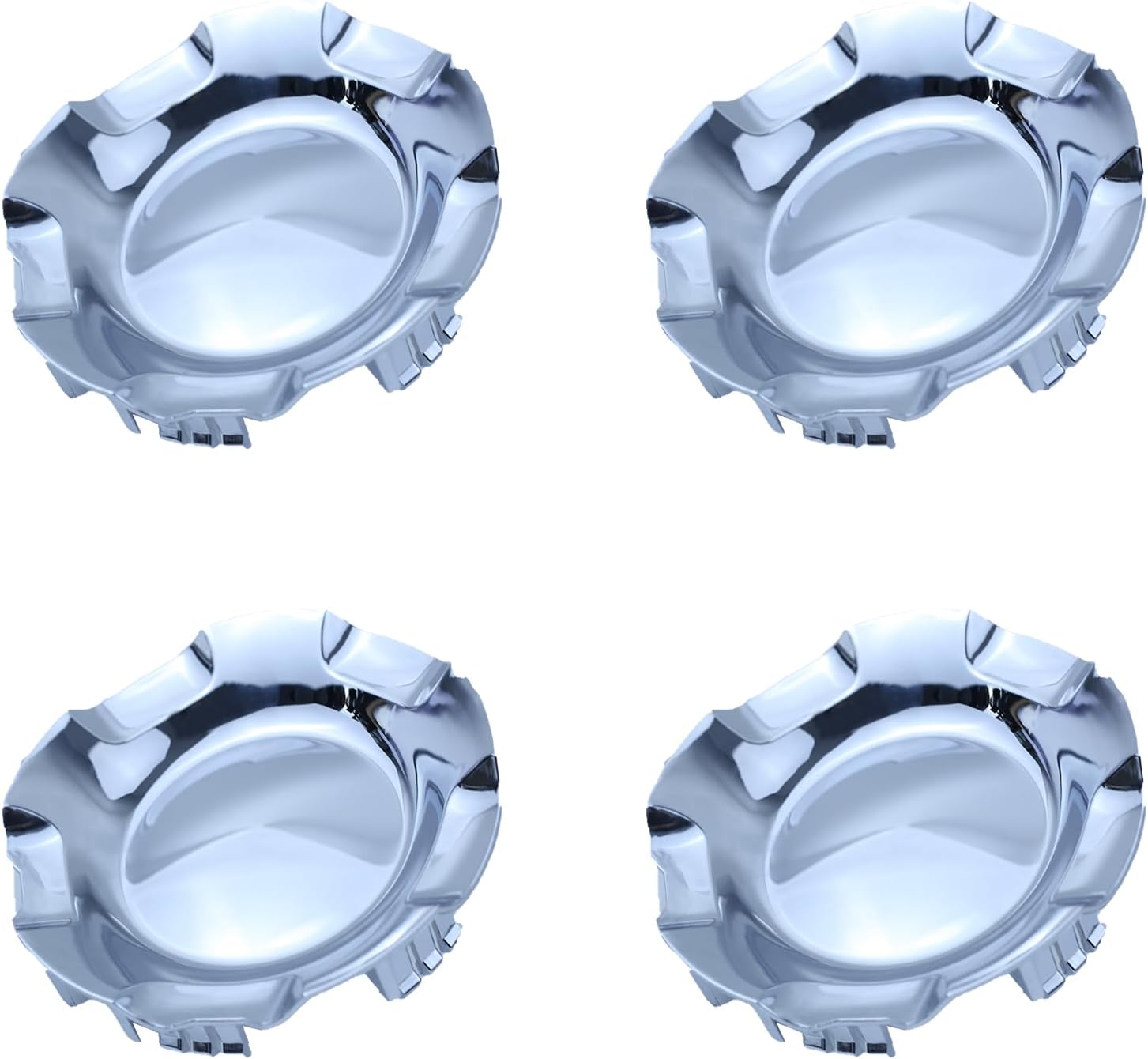 4PCS Polished Aluminum Cover Wheel Center Caps Hubcap Cover for Chevrolet Silverado Avalanche 2007-2013 Suburban Tahoe 2007-2014,Replace 9596007 9595152 Silver 20" 5-Spoke Wheels Only