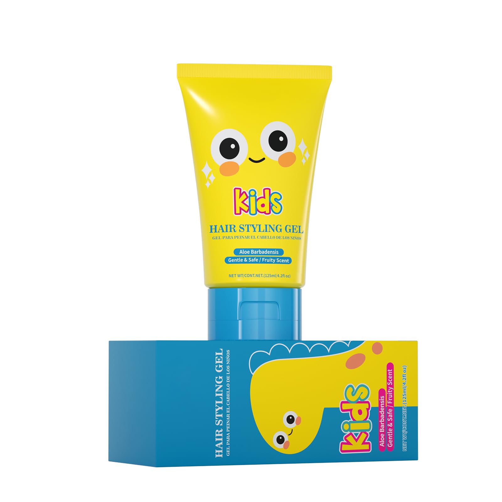 gowwim Kids Fresh Styling Hair Gel | Medium-Strong Hold | Not Greasy | Fruity Fragrance | 4.4oz