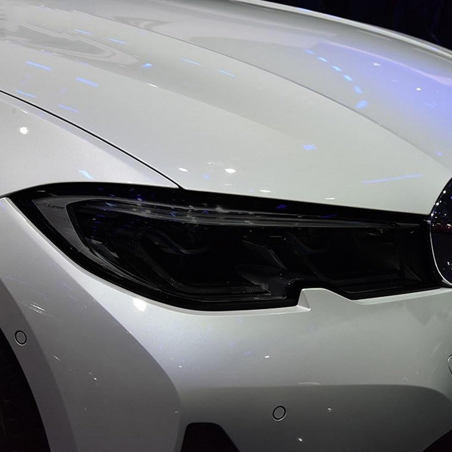 Samlng Transparent Car Front Light Film For Bmw F30 F10 G30 G20 G32 F07 G11 F15 F16 G01 G02 G05 G06 F48 F25 Car Headlight Protective Film Black Tpu Sticker