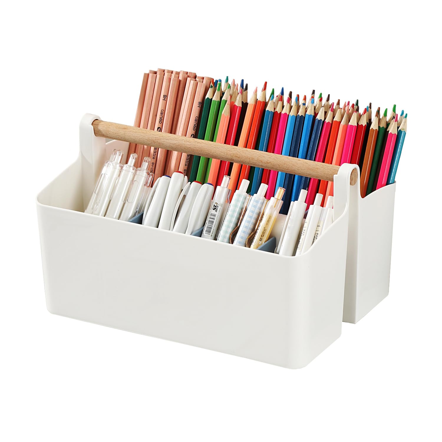 Himilucky Pen Holder, Desk Organisers with 8 Compartments Pencil Organizer