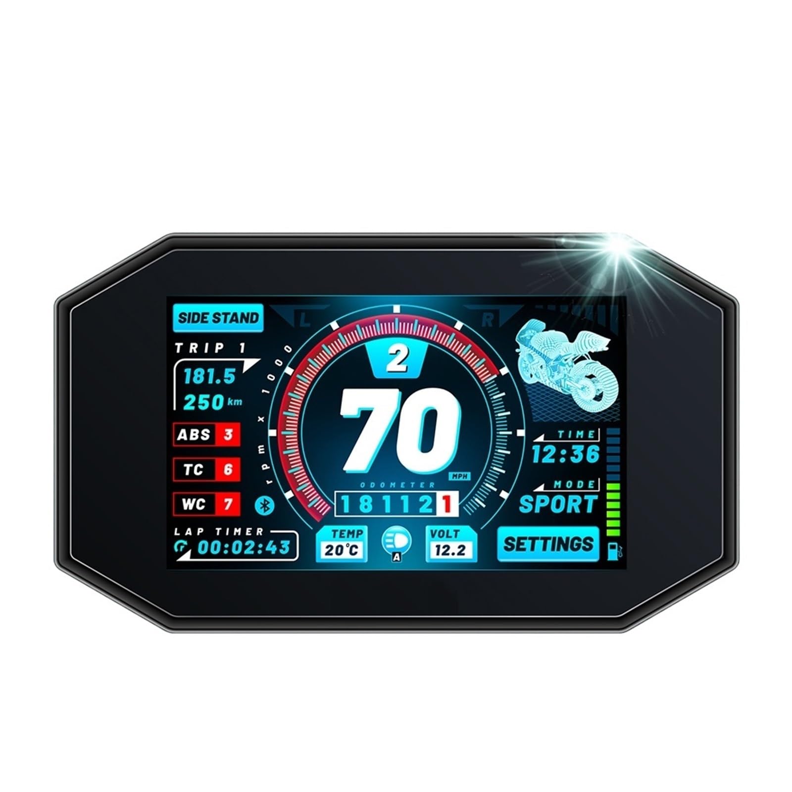 Pellicola Protettiva Per Cruscotto Moto CFMOTO 450SR - Schermo Tachimetro, Anti-Graffio, Trasparente - Foto 5