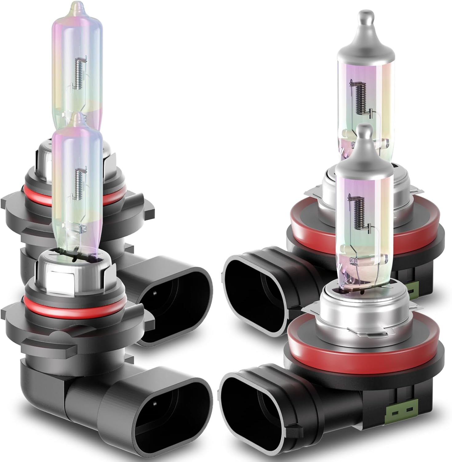 SHENKENUO Fit for Ford Escape (2013-2022) Halogen Headlight Bulb,9005 High Beam + H11 Low Beam Combo - High Performance Headlight Bulbs Combo,Plug-n-Play (Contains 4 Bulbs)