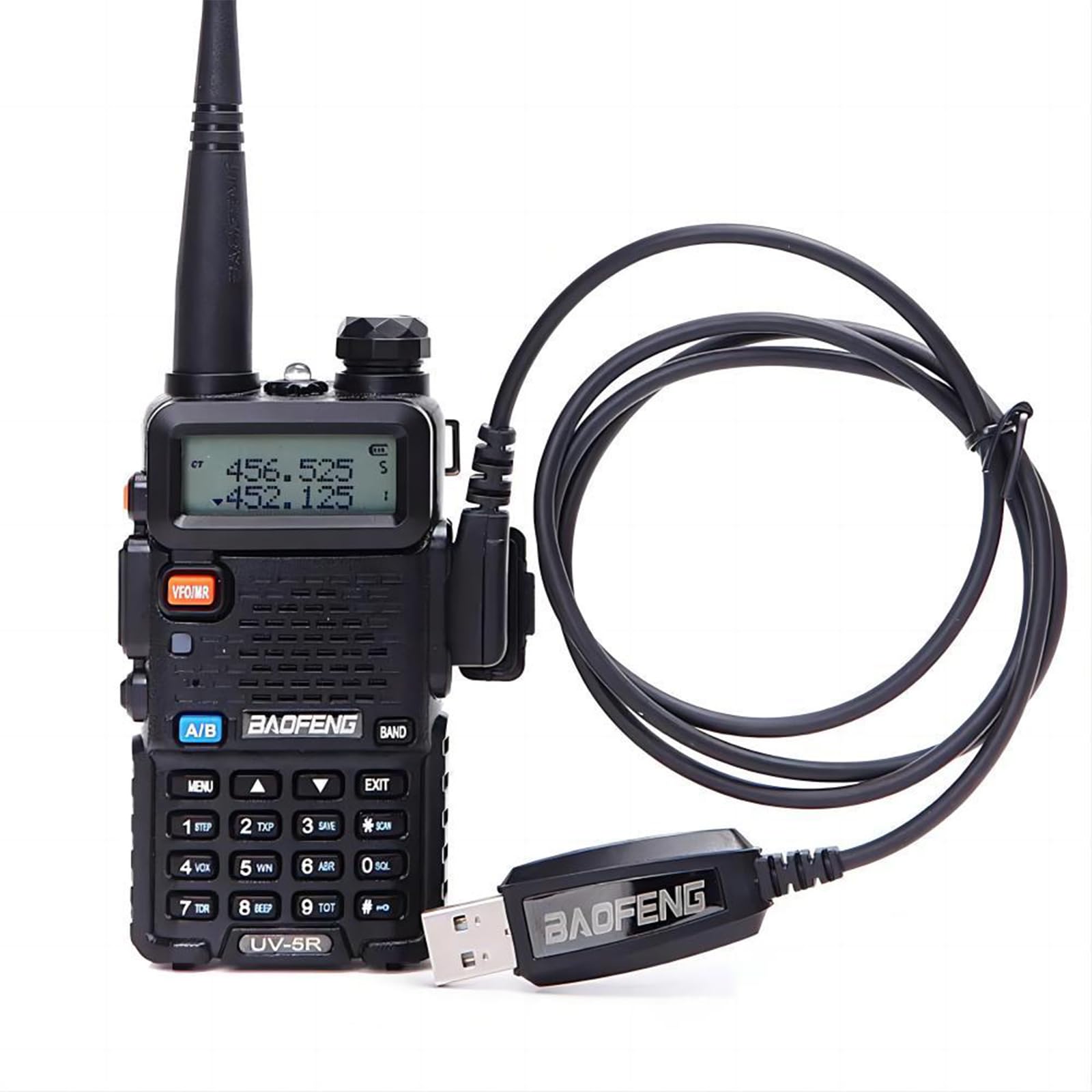 Dragon Trading Cavo per Baofeng Programmazione per Radio Portatili: UV-5R, 5RA, 5R Plus, 5RE, UV-82, F8HP, UV3R Plus, BF-888S, 5R EX, 5RX3, GA-2S, BF- F8