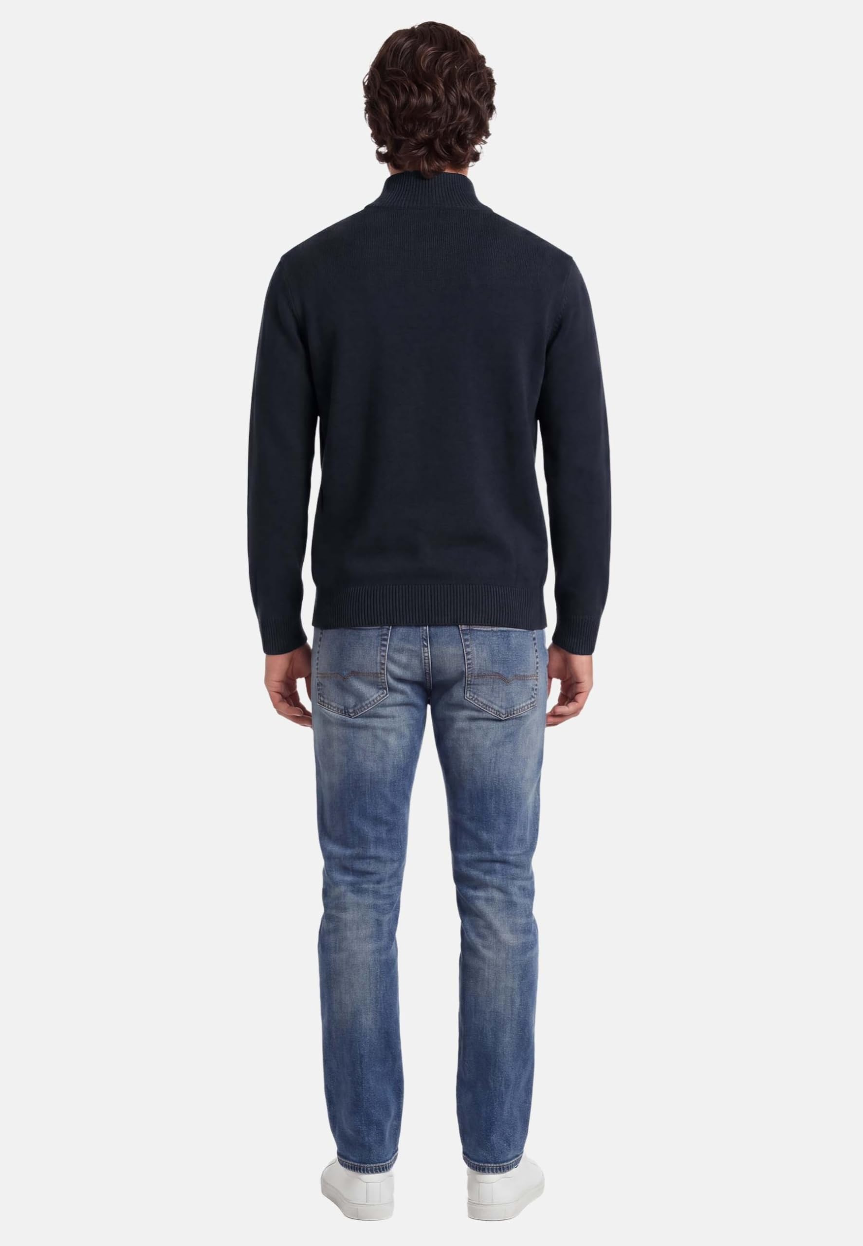 U.S. POLO ASSN. Herren Pullover (S-3XL) Troyer Shirt mit Reißverschluss und Stehkragen P011