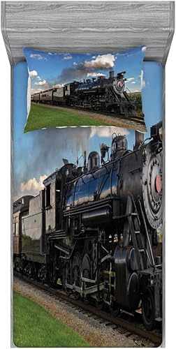 Miniatura 39 de Ambesonne Juego de sábanas bajeras y fundas de almohada, deliciosos tacos con verduras, cocina folclórica, ingredientes de recetas de comida Beige