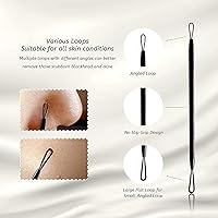 Vista 4 de Takibird Kit de herramientas para eliminar puntos negros, herramienta para eliminar espinillas, acné, comedia, espinillas, herramienta extractora