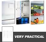 Operitacx Chest Freezer Organizer Divider Shelf for Fridge Storage Bin, 2-Column Grid Partition for Freezer
