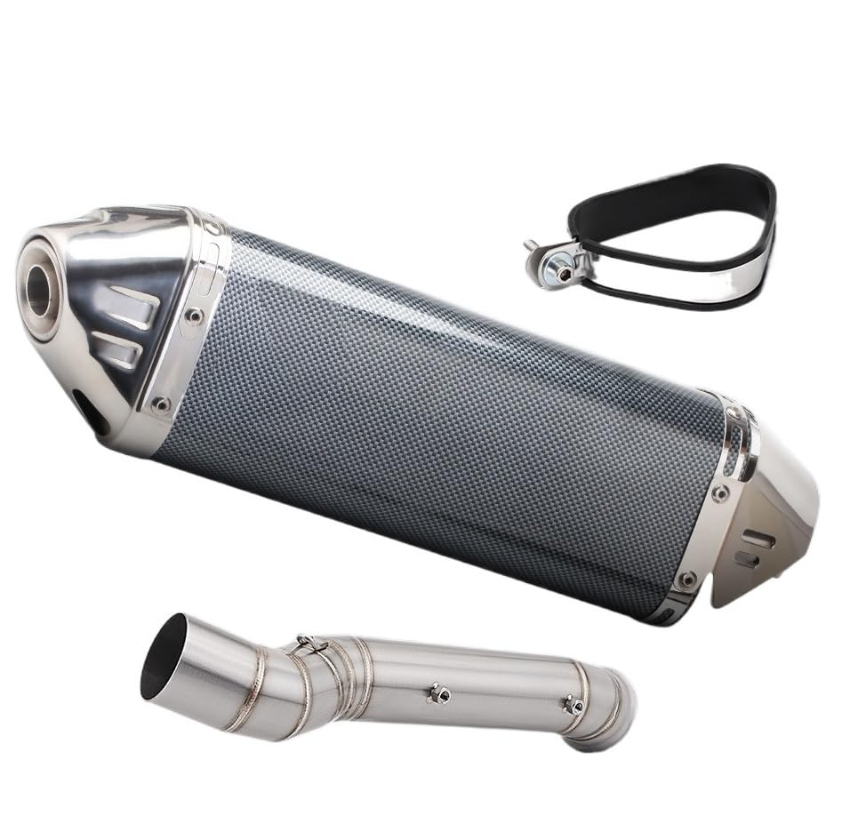 Silencieux moto carbone pour 800MT 2021-2024 avec tube de liaison inox