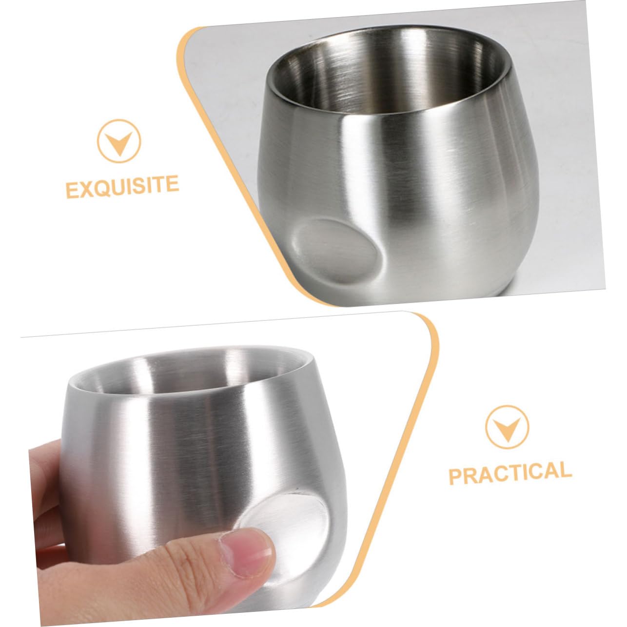 FRCOLOR 5stücke Edelstahl Rasierschale Mit Doppelter Rostfreier Stoßfester Shaving Bowl Für Männer Für Warmen Rasierschaum Praktische Und Stabile Anwendung