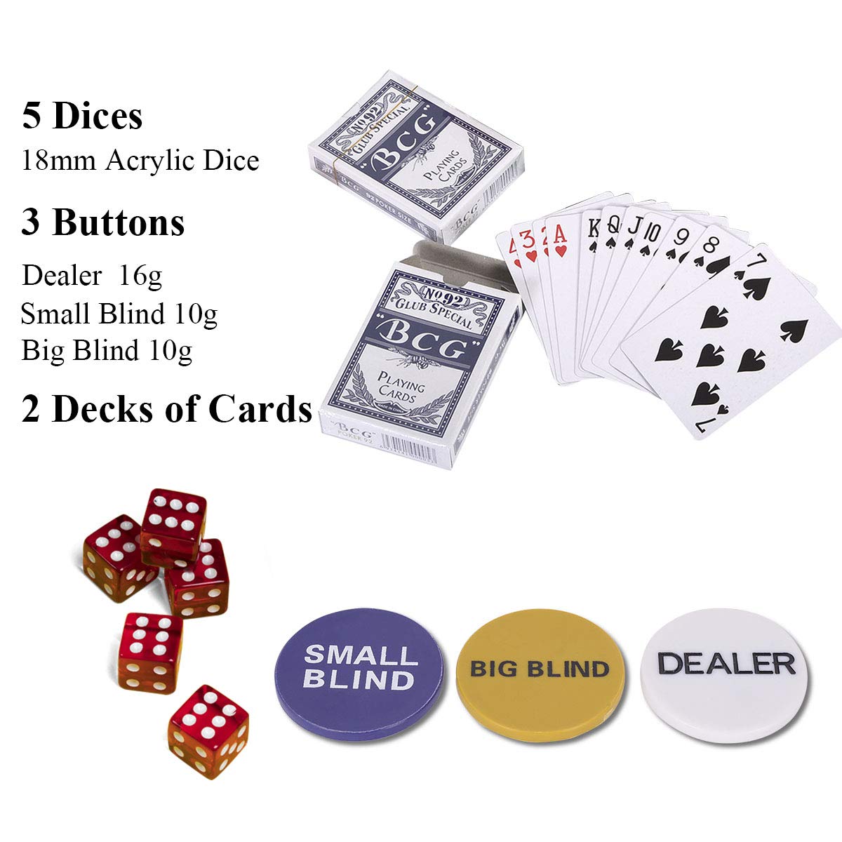 COSTWAY Pokerset met 500 laserchips | Aluminium pokerkoffer | Pokerchips | Compleet pokerset | Pokerkoffer met doek / 2 pokerdecks