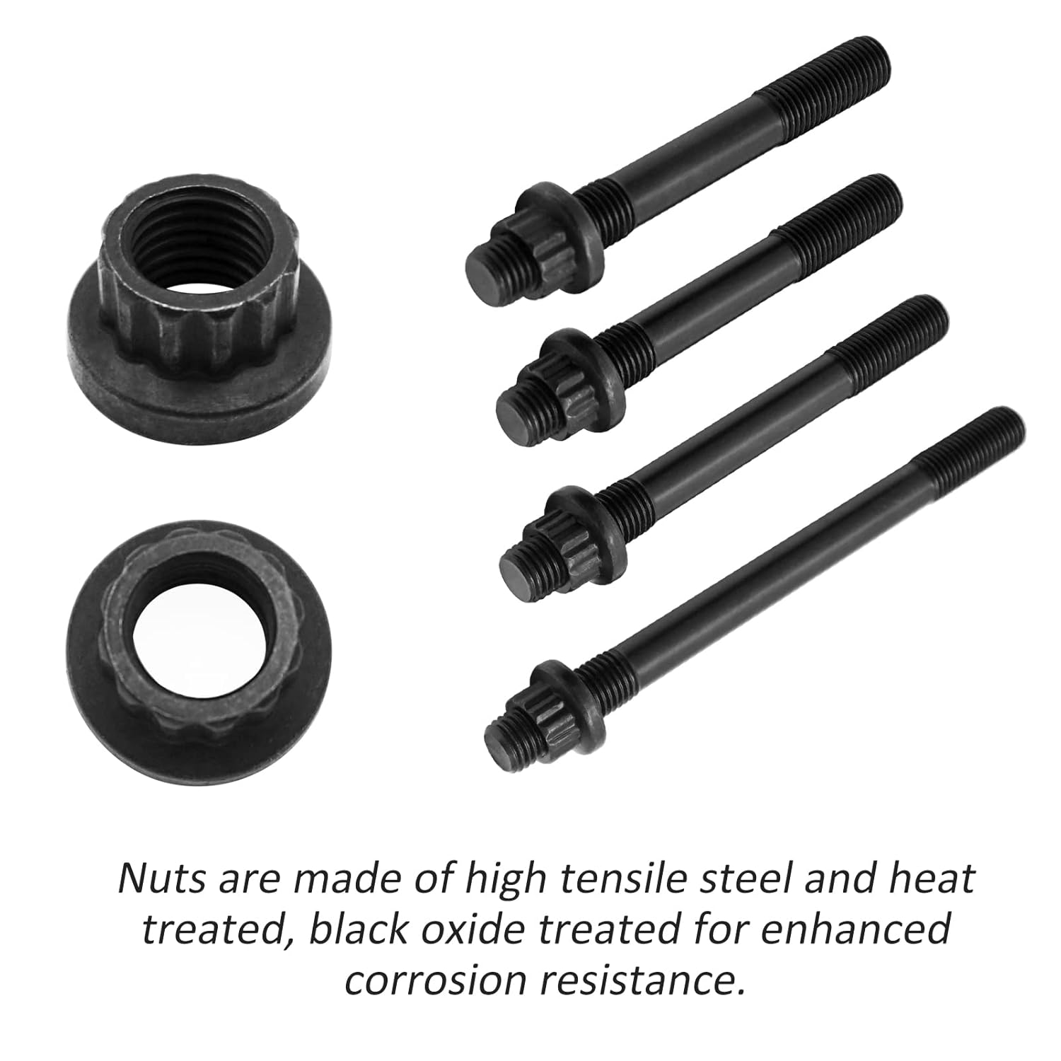 M MATI Cylinder Head Studs Nut Kit Stronger Heavy Duty for Honda Sportrax 400 TRX400-EX TRX400-X for A-R-P Style 1999-2004