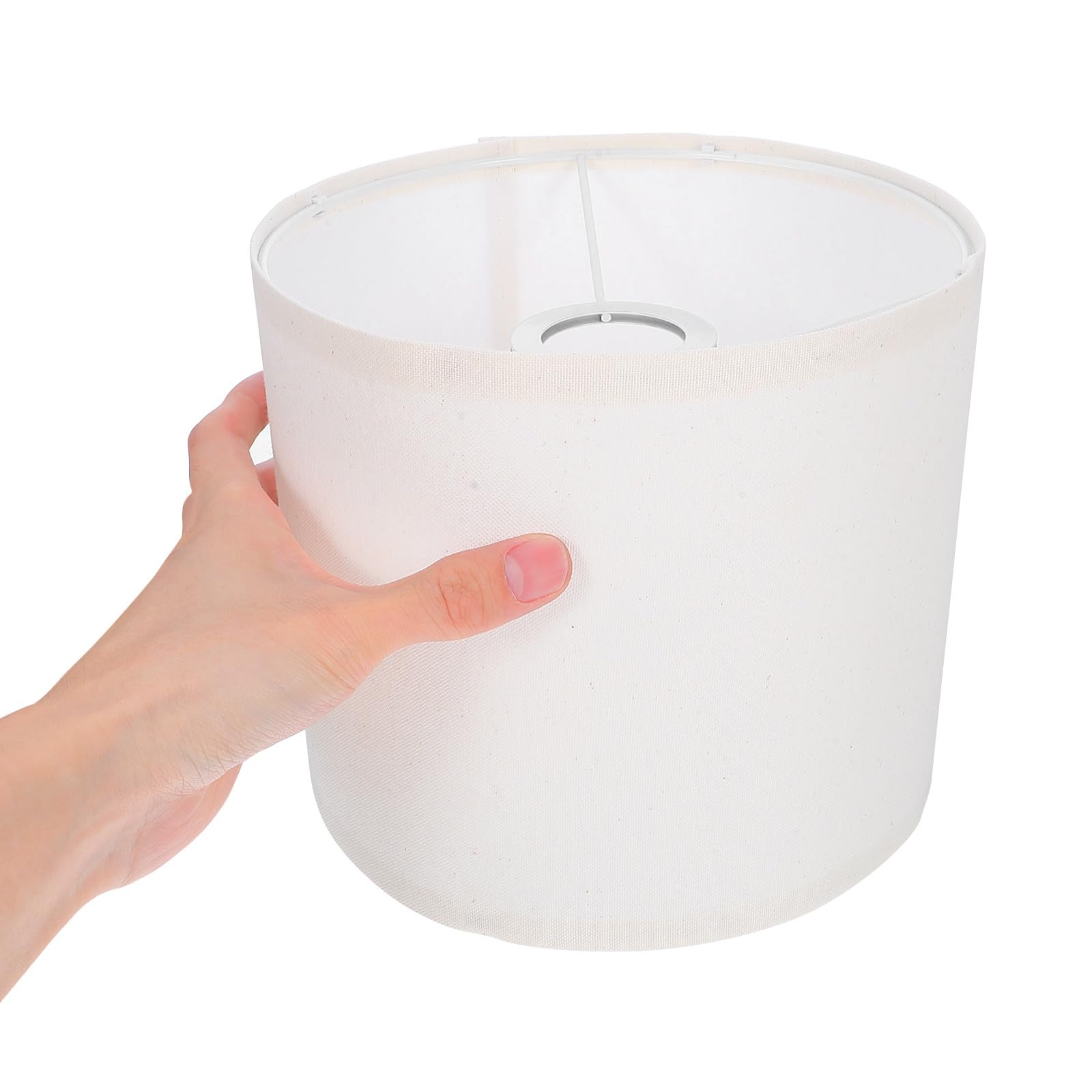 MAGICLULU Pantallas Protección Ocular Diseño Desmontable de Lámpara de Lino Beige Paquete de 2 Unidades para Lámparas de Mesa Pared para Hogar y Hotel