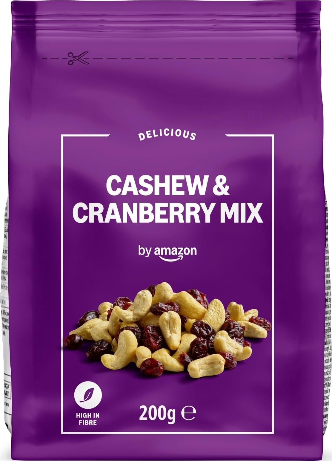 by Amazon Cashew & Cranberry Mix - 200g 200 g (Pack of 1)