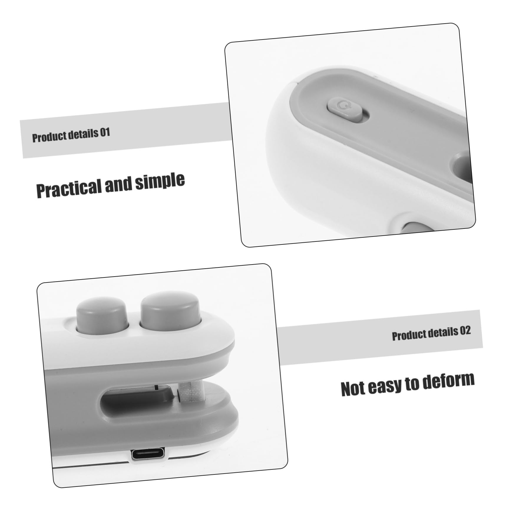 PRETYZOOM 5 Piezas Mini Sellador Máquina Selladora De Virutas De Mano Mini Máquina Selladora Mini Máquina De Sellado Sellador De Bolsas De Plástico Componente Electrónico