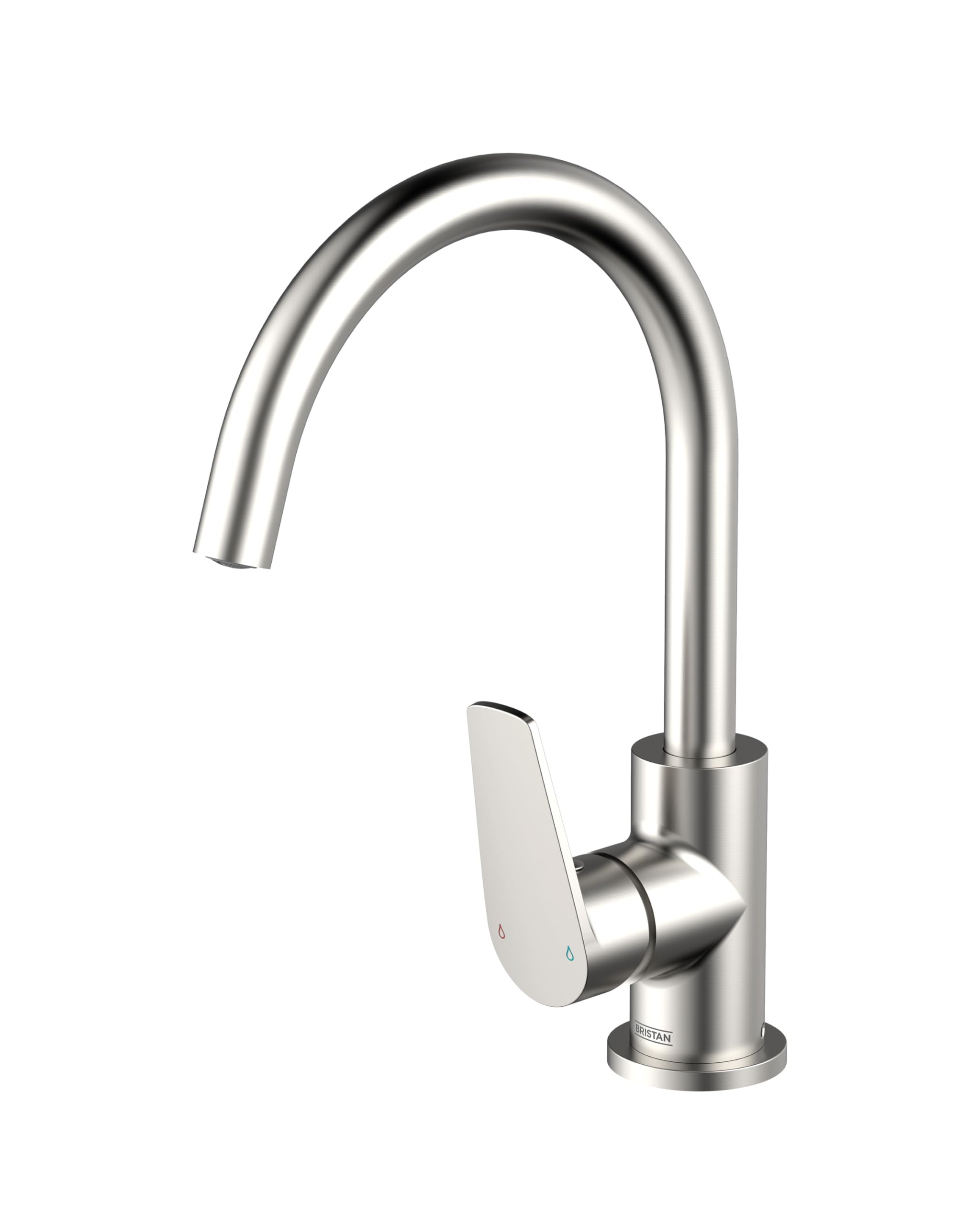 Bristan Raspberry Kitchen Tap, Stainless Steel, RSP EFSNK SS