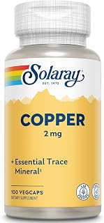 Solaray, (3 Pack) Copper, 2 mg, 100 VegCaps