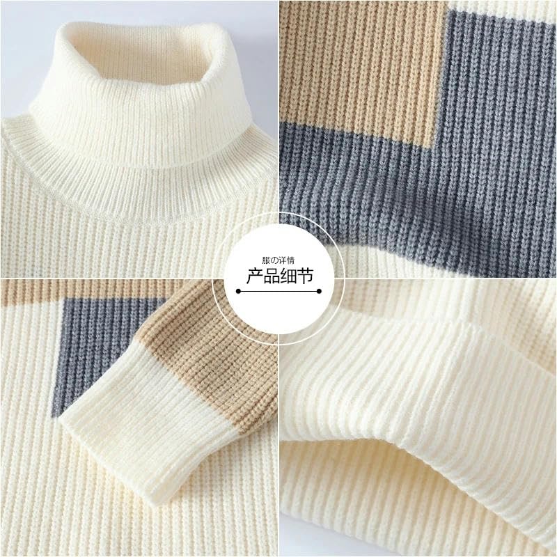 Sweaters Men Winter Korean Style Mens Casual Turtleneck Warm Sweater Mens Sweaters Men's Pullovers Male3