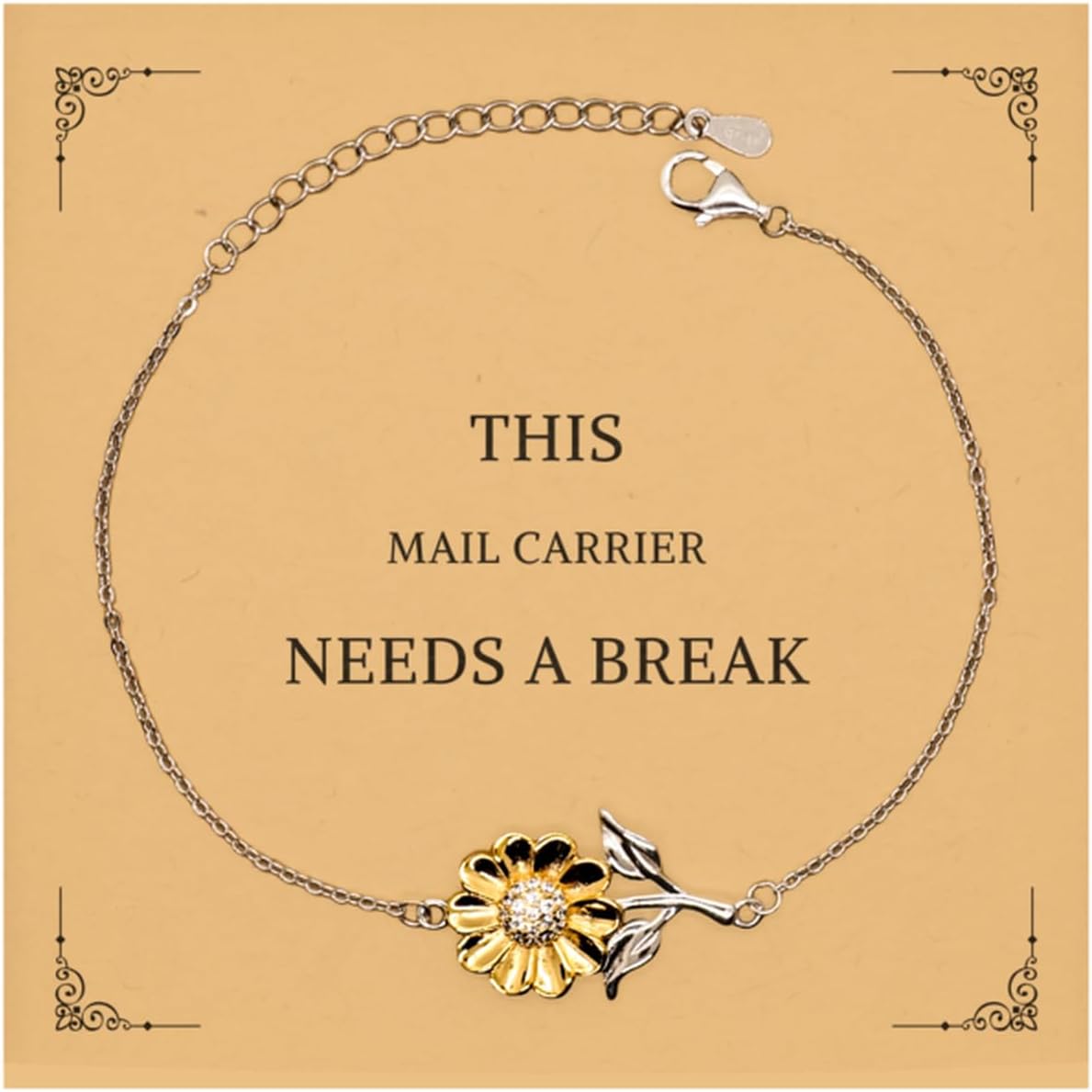 Mail Carrier Sunflower Bracelet - Perfect Idea Gifts for Mail Carriers As a Token of Appreciation and Encouragement