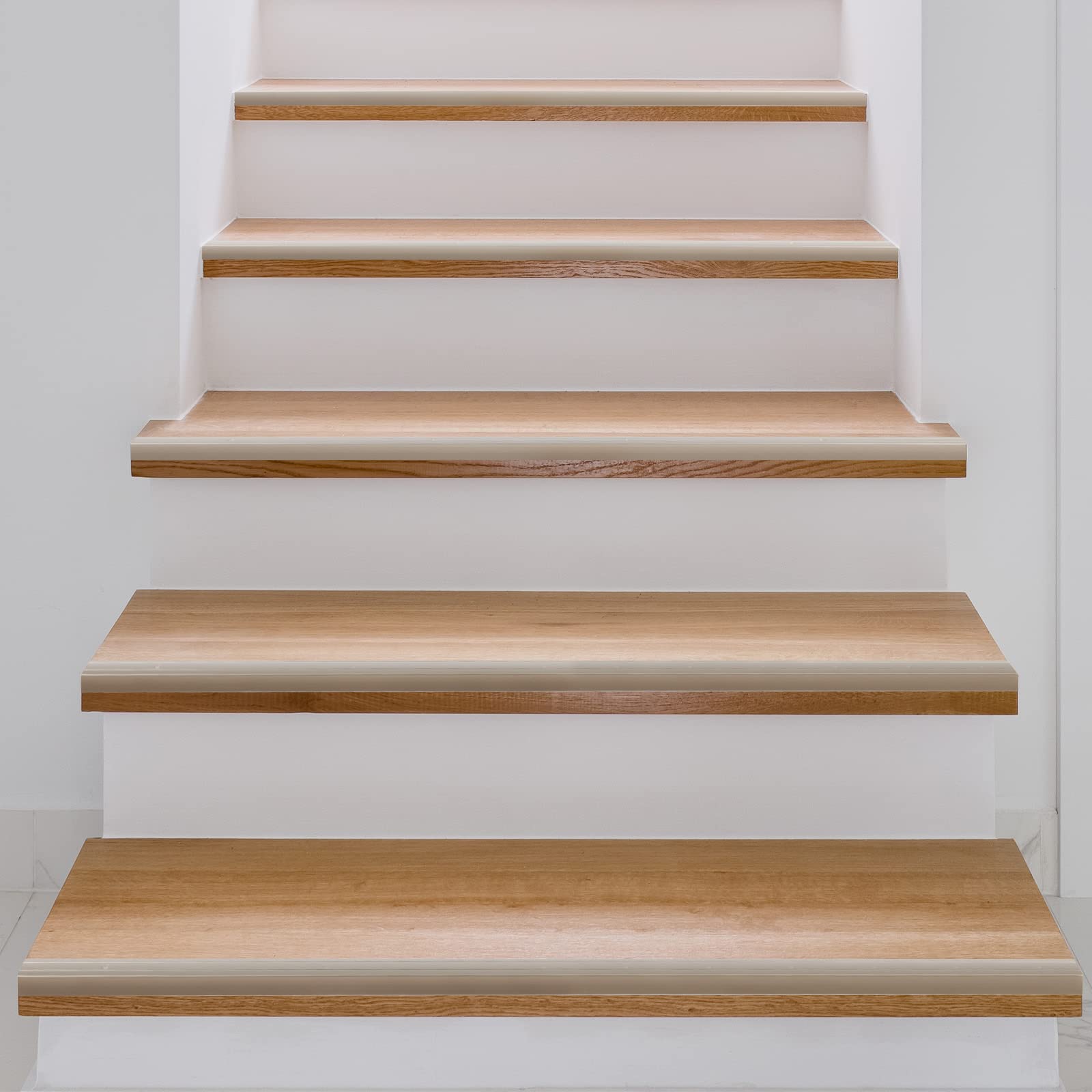 Floordirekt Winkelprofil 24,5 x 20 mm - Abschluss für Treppenstufen & Absätze - Vorgebohrt oder Vorgebohrt - Bodenleiste aus Aluminium (Edelstahl - matt, Vorgebohrt)