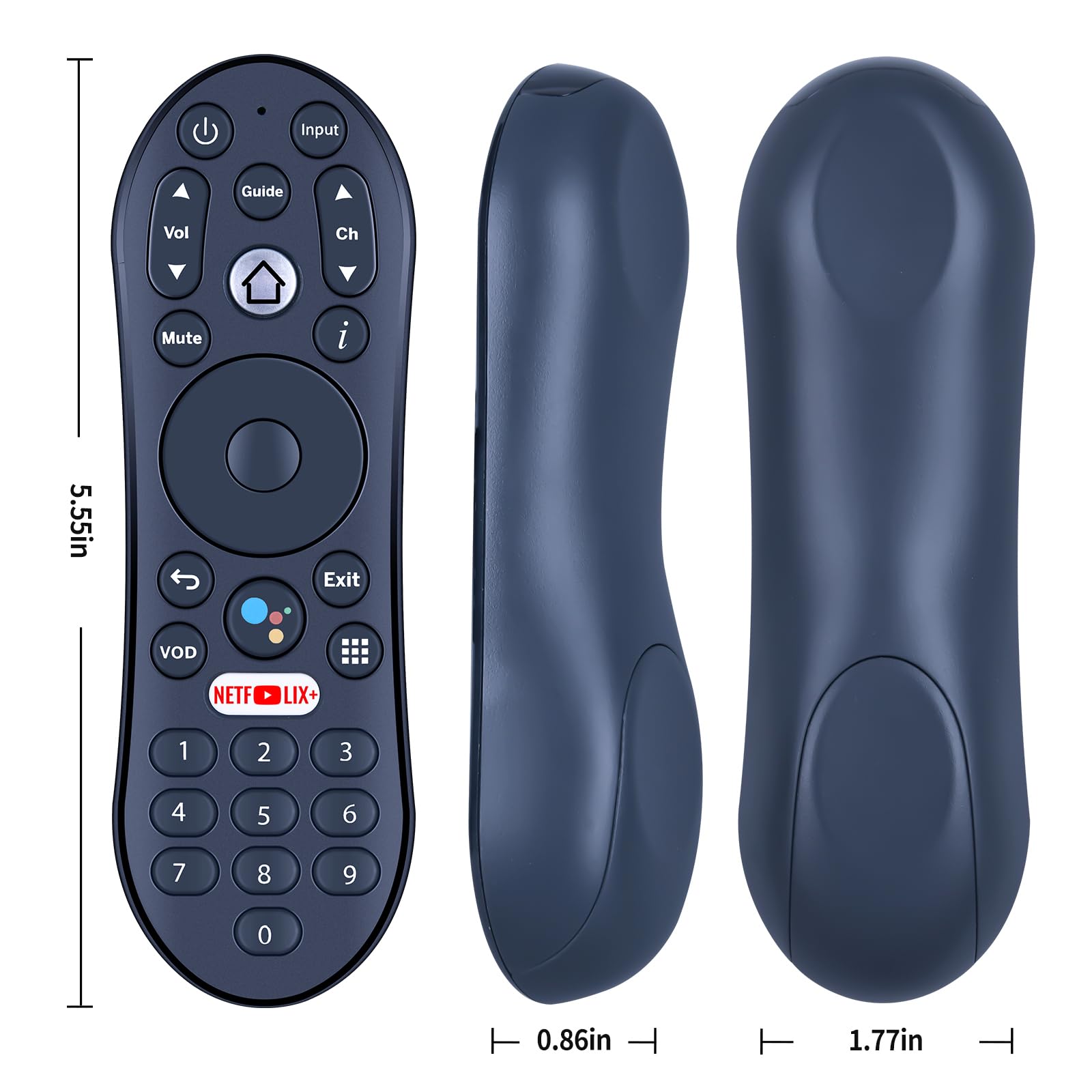 Télécommande de rechange avec Google Assistant Voice compatible avec TiVo Stream 4K TDSTV+ Android TV URC37023BA00 R37023B