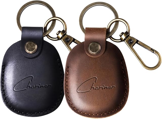 AirTag etui z breloczkiem do kluczy z prawdziwej skóry, zawieszka Airtag, ukryte etui do Apple Air Tag