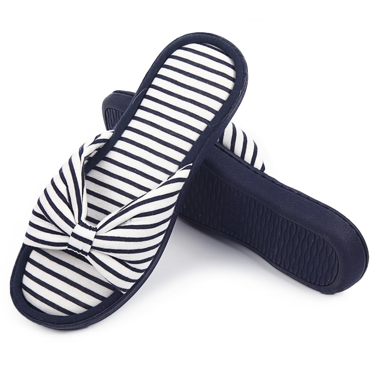 Caramella Bubble Womens Summer Open Toe Memory Foam Slip on Slippers Indoor Outdoor