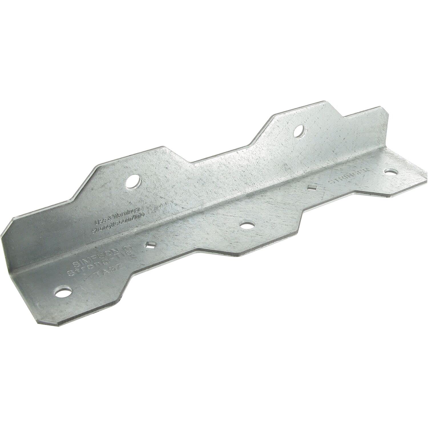 Simpson Treppenwinkel TA10Z Strong Tie - Winkelverbinder mit 7 Löcher für den schnellen und einfachen Bau einer Holztreppe, Stahl verzinkt - 20 Stück