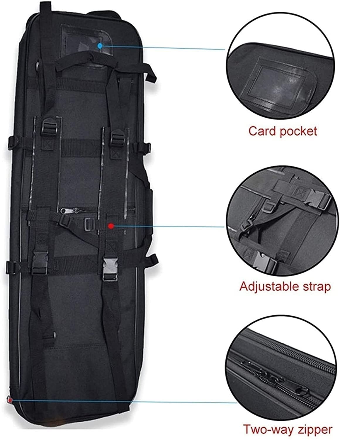 Taktyczna torba na broń, torba na karabin, plecak, karabin snajperski, airsoft, strzelanie, torby na ramię, akcesoria myśliwskie, kemping, B, 100 cm/39,4 cala (B, 120 cm/47,2 cala)