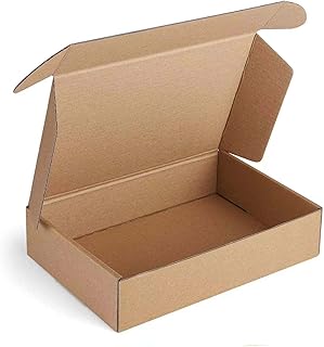 EGEN 10 Pack Small Shipping Boxes,Brown Small Corrugated Cardboard Box,Fold Box Paper Gift Box, for Mailing Packing Mailer (inches, 7.5"x4.3"x1.58")