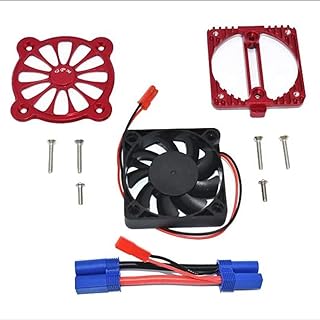 GPM Aluminum Motor Heatsink w/Cooling Fan Red : 1/10 4S Kraton / 3S Senton