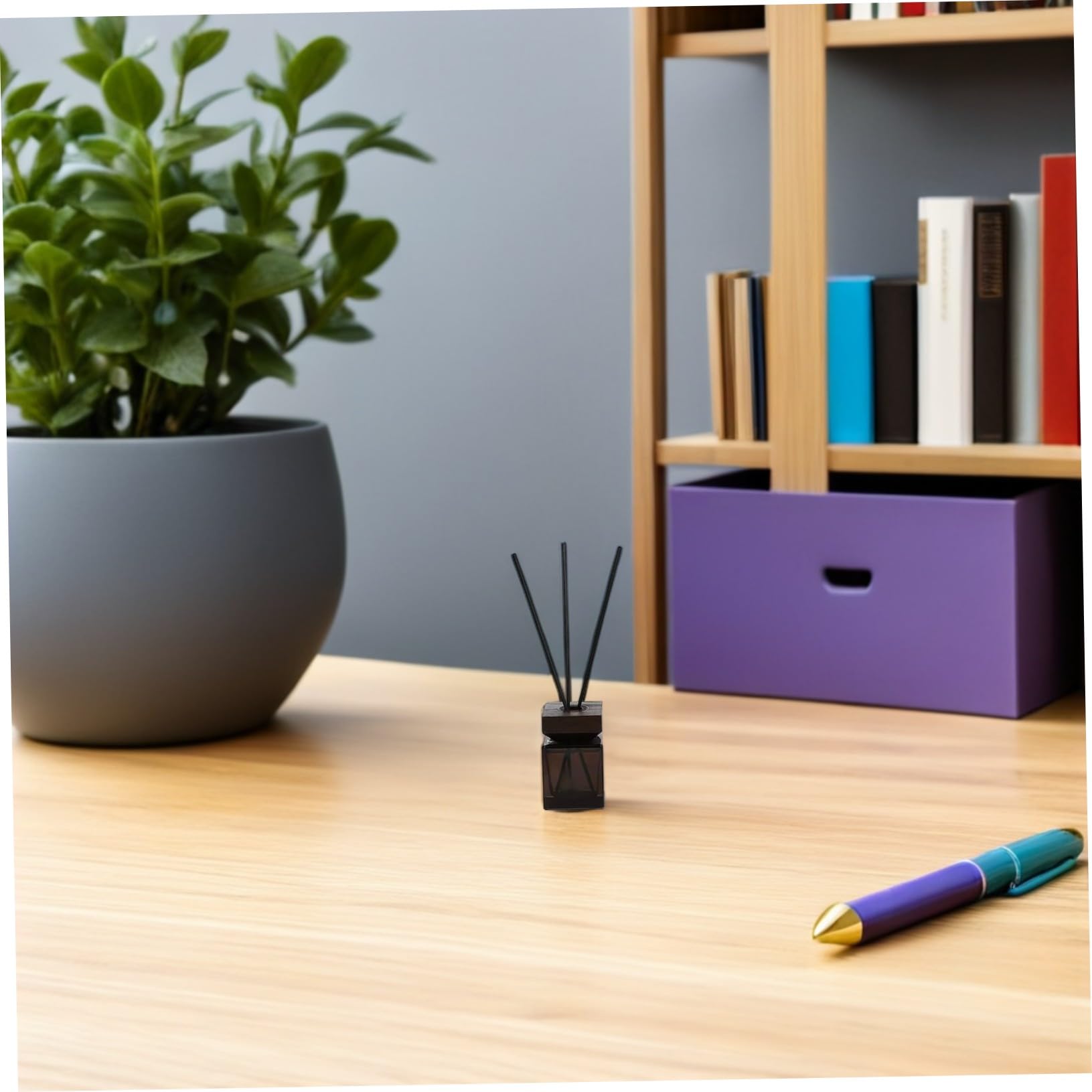Homoyoyo 2 Set Bottiglia Diffusore Aroma Tappo in Legno di Frassino e Bastoncini in Rattan Contenitore Vuoto per Aromaterapia senza Fiamma Elegante e Sicuro per Casa e Ufficio