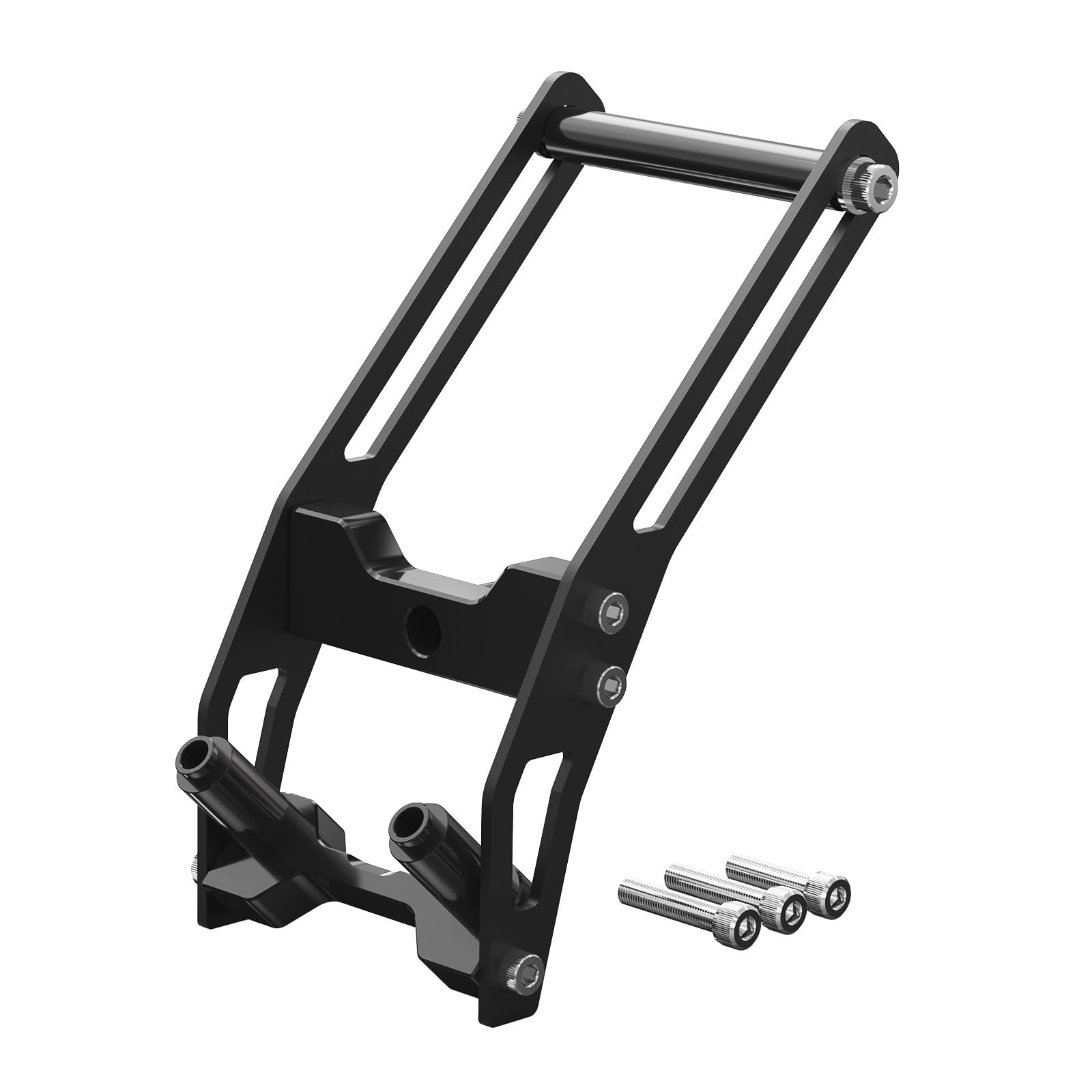 NICECNC Supporto GPS per telefono Compatible with Ducati DesertX 2024, DesertX Rally, lavorato a CNC, superficie anodizzata, 40 mm di corsa verticale regolabile
