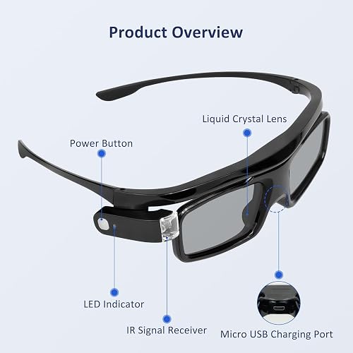NexiGo DLP Link 3D Glasses - Thumbnail 4