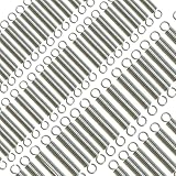 YbZHpy 50Pcs Stainless Steel Small Tension Spring, Dual Hooks, Wire Diameter 0.8mm, OD 8mm,Free Length 20-30mm,Tension Spring for Machinery Construction Industrial,0.8 * 8 * 30 50pcs