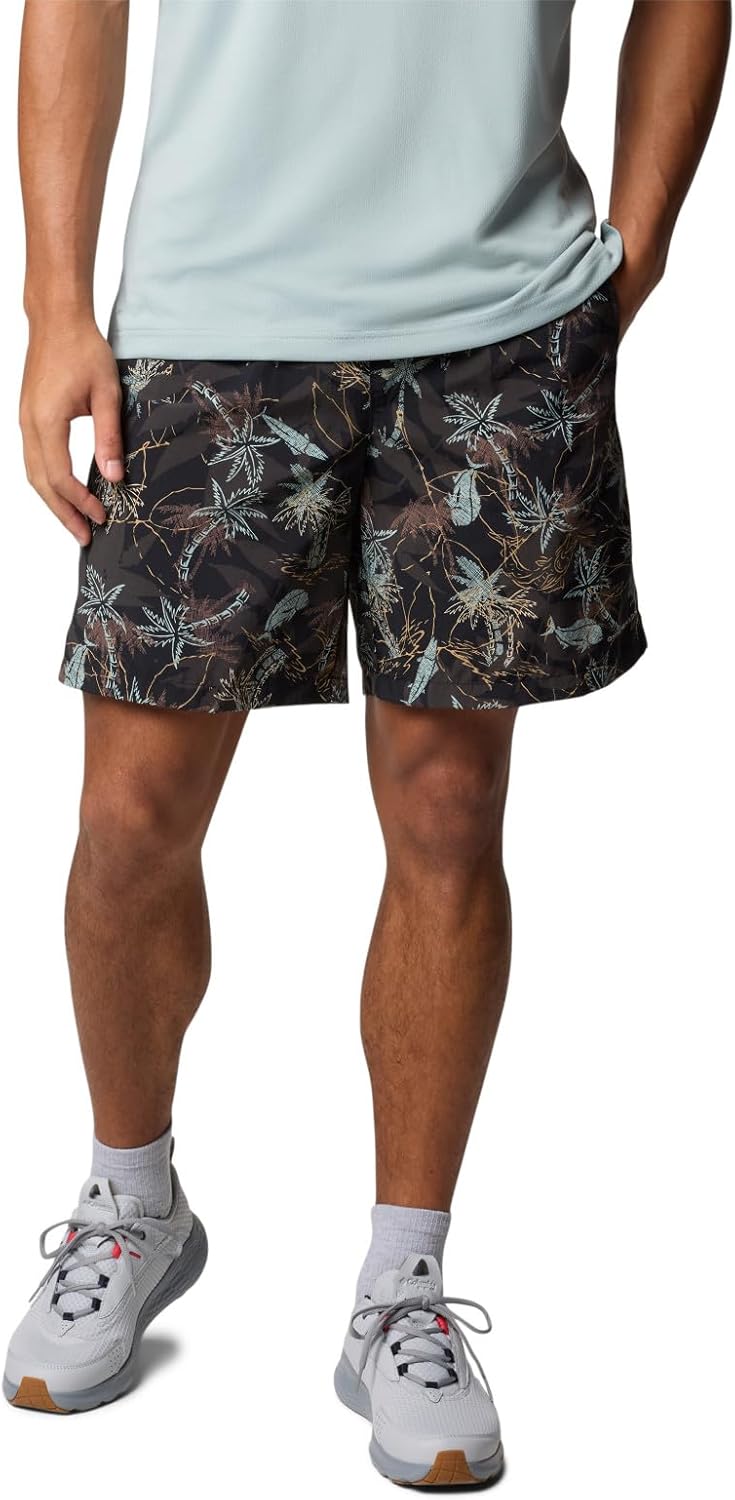 Columbia Men's PFG Super Backcast II Quick Dry Swim Short, Black Majestic Catch, Large x 6