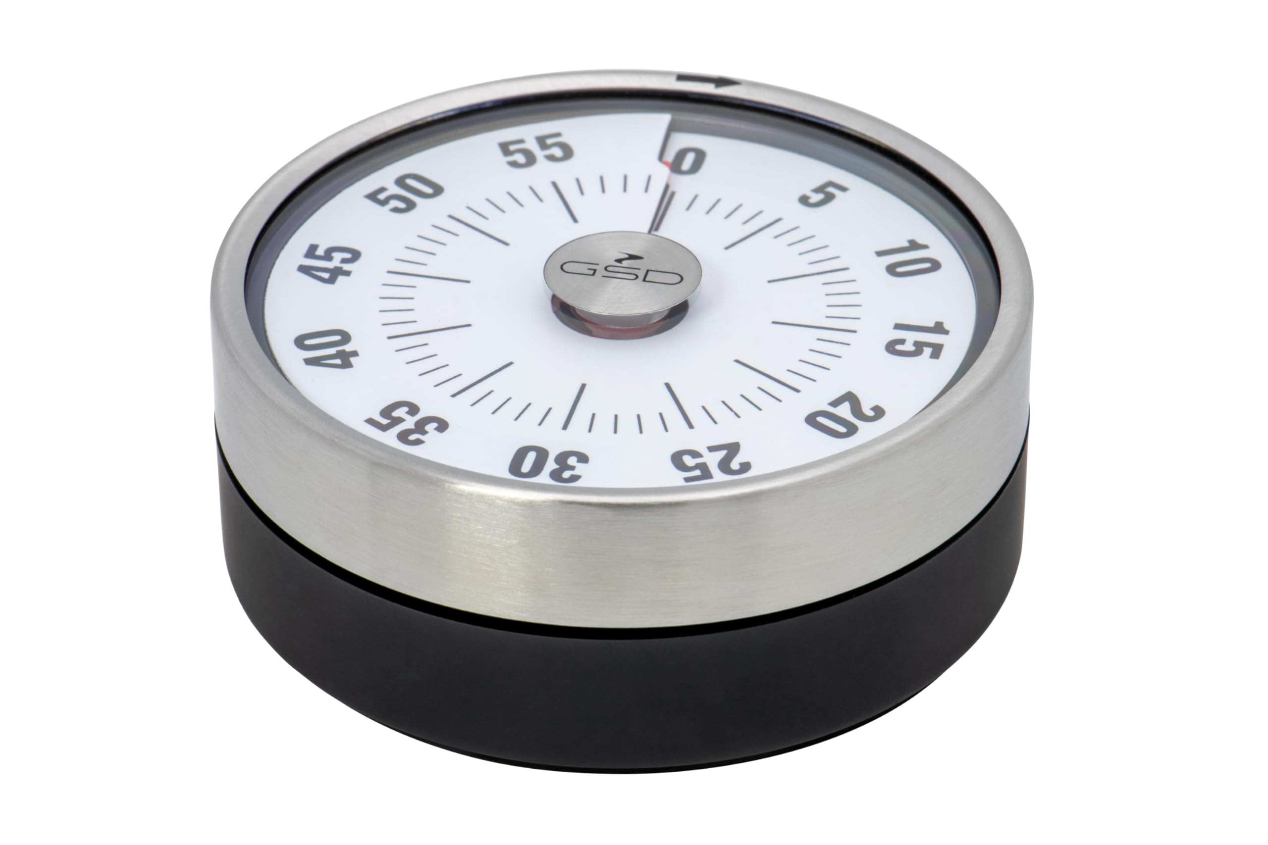GSD Timer With Remaining Time Display Of Stainless Steel, Silver/Black