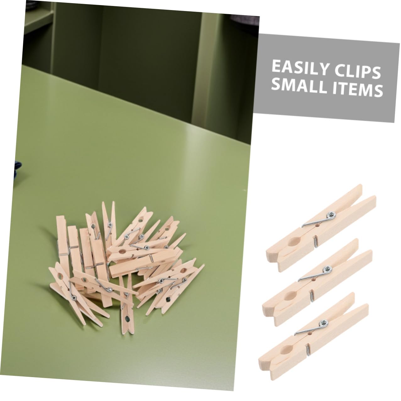 150 Mollette in Legno Naturali Multifunzione Clip Antivento per Bucato e Foto Mini Mollette Compatte per Asciugare Calzini e Vestiti per Uso Domestico e Viaggi
