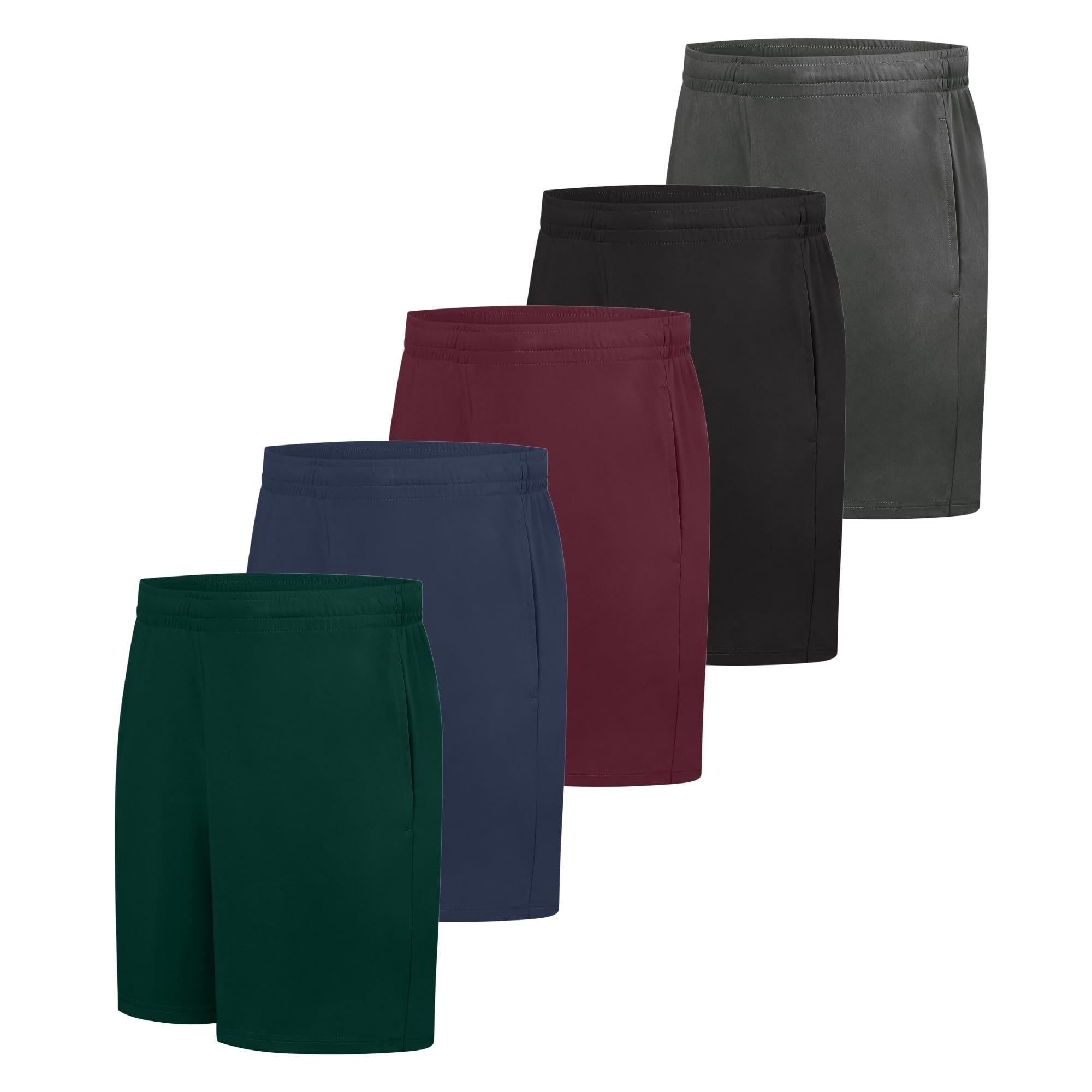 Hanes Men's Shorts, Cool Dri® 7" Color Blocked Short, Moisture Wicking + UPF 40 Men's Athletic Shorts