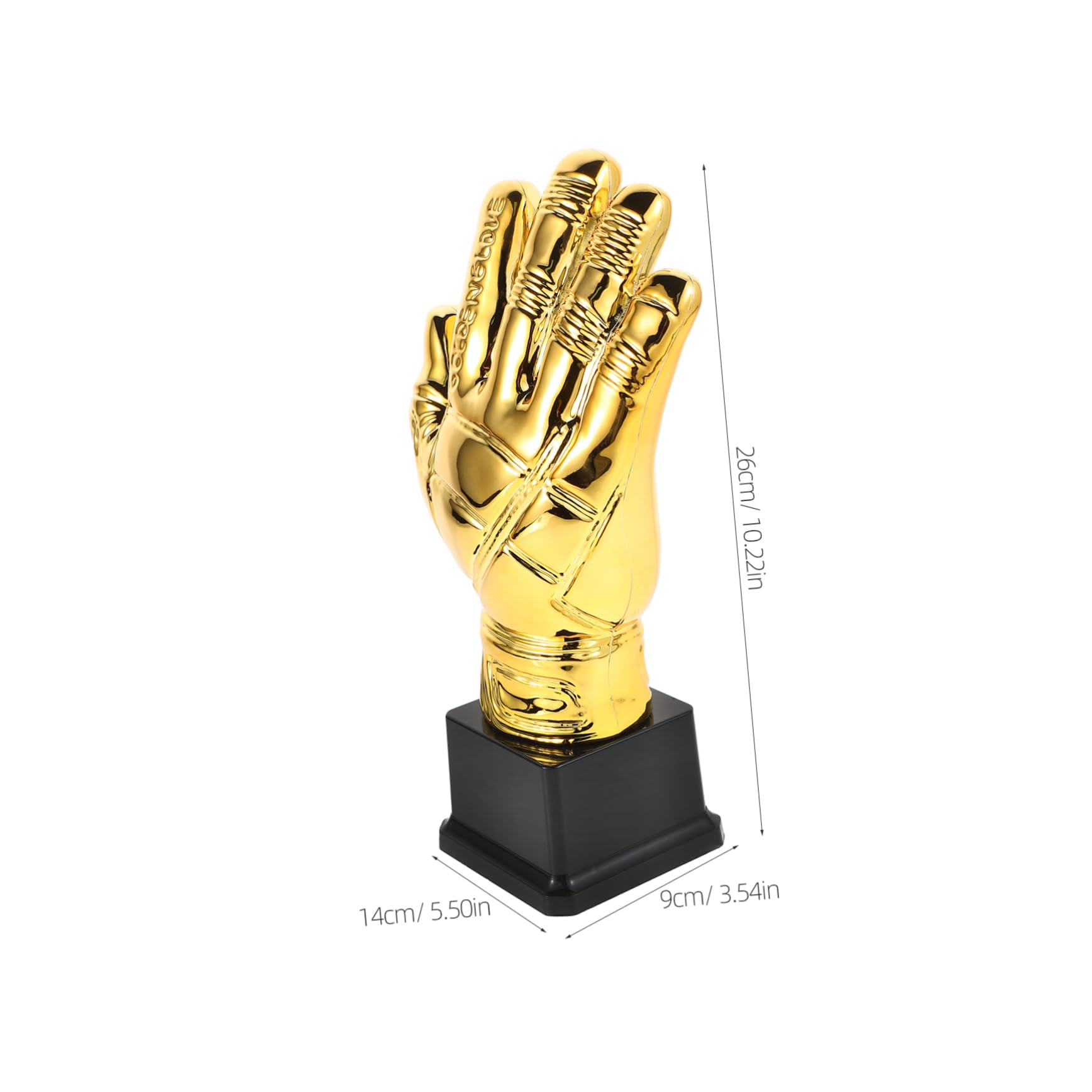 SUPVOX Guanto d'oro Calcio per Portiere in Plastica Premio Decorativo per Competizioni Scolastiche E Campionati Amatoriali
