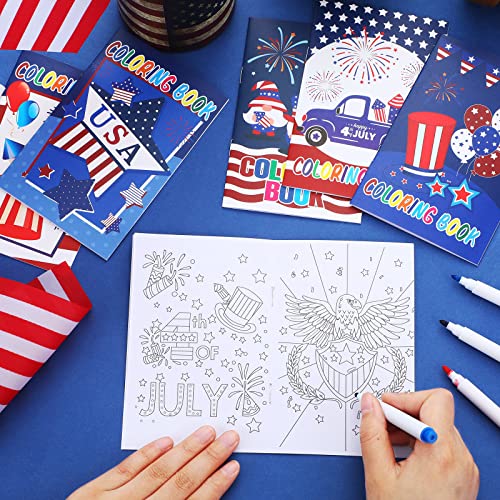 Fuutreo 60 Pcs 4Th Of July Coloring Books Kids Indoor Activities Independence Day Coloring Book Party Favors For Boys And Girls Patriotic Day Party Favors Memorial Day Activity Books Bulk #TOP3